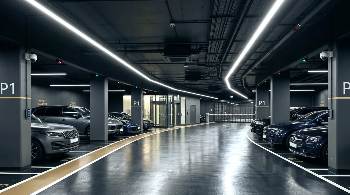 Parking sécurisé sous vidéosurveillance où votre voiture est gardée pendant votre voyage